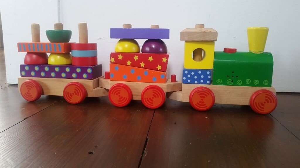 elc wooden stacking train